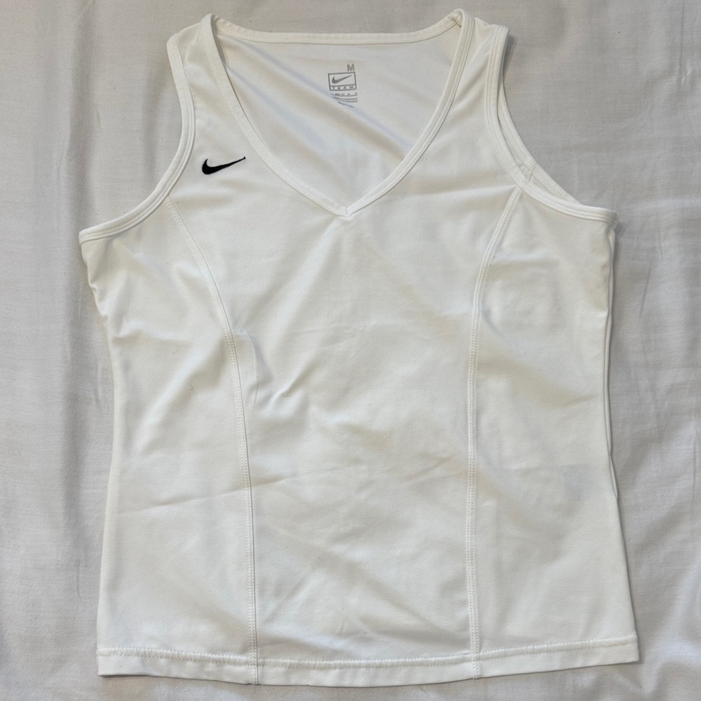Nike Women's V-Neck White Tank Top